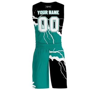 Custom Design Quick Drying Breathable 100% Polyester Anti-Bacterial Eco-Friendly Sleeveless Basketball Uniforms Wholesale Unisex - Product Image 3
