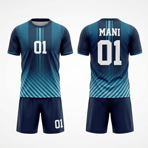 Maillot de football d'équipe à col, prix d'usine, ensemble de maillots de football pour hommes, uniforme de football personnalisé par sublimation - Product Image 6
