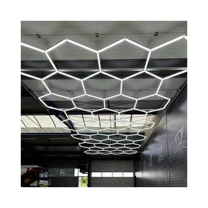 Panneaux muraux LED modulaires en nid d'abeille, éclairage intelligent pour bureau et studio - Product Image 1