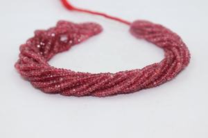 AAA Rare Natural Burma Red Spinel Faceted Rondelle Beads 3-3.5mm 16 Inches Spinel Cut Jewelry Making Beads - Product Image 3