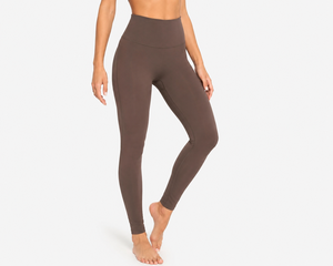 Leggings de compression sans coutures pour femmes, taille haute, effet ventre plat, pour la gym, le yoga, doux, extensibles, anti-transparence, OEM - Product Image 3