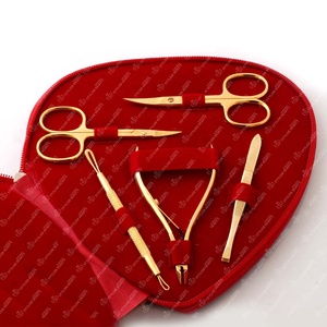 Rainbow 7 Piece <b>Manicure</b> Pedicure Kit Stainless Steel Nail Tools Set Professional Titanium Grooming and Beauty Set - Product Image 6