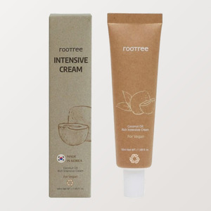 Crema coreana K-Beauty Ruteuri, crema intensiva rica en aceite de coco, hecha en Corea, 100 ml, loción facial vegana - Product Image 1