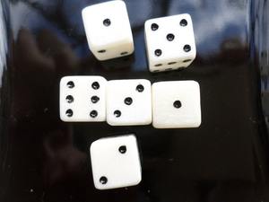 Dés en os artisanaux pour jeux de société vintage, ensembles de jeu traditionnels et collections d'accessoires de jeu spécialisés - Product Image 1