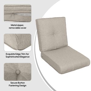 Set di 2 Cuscini Imbottiti per Sedia Adirondack, Cuscini per Sedia da Giardino con Schienale Alto, per Veranda, Casa, Ufficio, Esterni - Product Image 2
