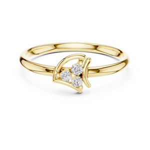 Cadeau de bijoux romantiques classiques plaqués or 18 carats avec diamants pour elle, collier élégant, bracelet, bague, anniversaire, Saint-Valentin, amour, couple - Product Image 4