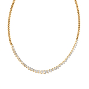 Elegant and Luxurious Semi Graduation <b>Tennis</b> <b>Necklace</b> <b>Sterling</b> <b>Silver</b>, 9KT,10KT, 14KT,18KT Lab Grown Diamond Women Jewelry Gift - Product Image 5