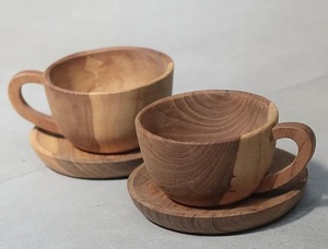 Rustic Wooden Mug Handmade Natural Solid Wood Coffee Cup Eco Friendly Drinkware for Tea Coffee Juice Serving - Product Image 3