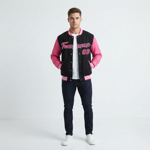 Chaquetas Bomber de Cuero Vintage Personalizadas para Hombre y Mujer, con Parches Bordados de Equipos Escolares, Tela de Lona - Product Image 5