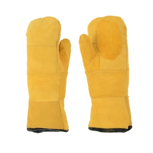Gants en cuir véritable unisexe, fabriqués directement en usine, avec doublure en laine chaude pour la conduite en hiver et l'usage quotidien en extérieur - Product Image 2