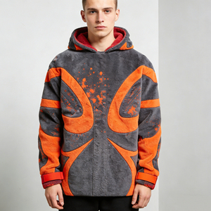 Sweat-shirts chauds pour hommes, personnalisables avec logo, en polaire surdimensionnée, 100% coton, écologiques, style streetwear vintage - Product Image 2
