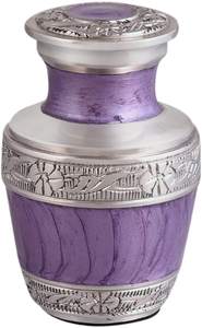 Urne funéraire moderne en métal pour animaux de compagnie, faite à la main, petite, 3 pouces, mini souvenir commémoratif - Product Image 2