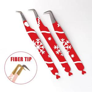 Pinzas para Pestañas de Halloween, de Acero Inoxidable con Punta de Fibra, Herramientas de Precisión para Extensión de Pestañas - Product Image 3