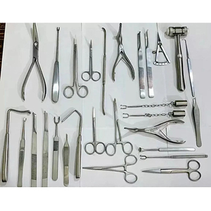 ชุดเครื่องมือผ่าตัดเสริมจมูก 25 ชิ้น ชุดอุปกรณ์ผ่าตัดจมูก สแตนเลสสตีล เครื่องมือศัลยกรรมพลาสติกหู คอ จมูก - Product Image 1