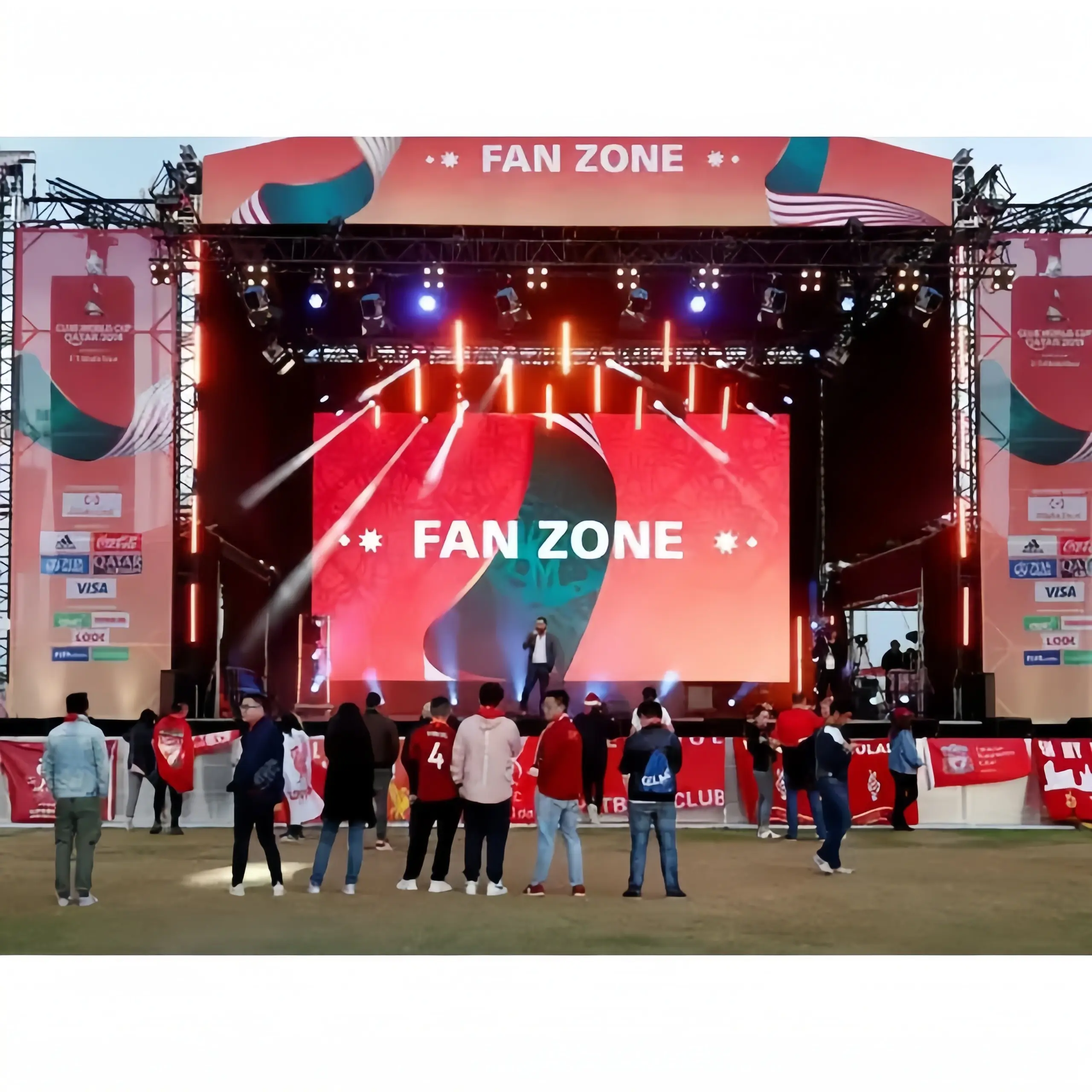 Al Aire Libre 4K P3.91 500x1000mm paneles de pared de video escenario de concierto Fondo de alquiler Pantalla Led Pantalla