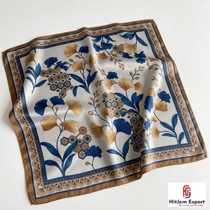 Pañuelo Cuadrado Ligero con Sensación de Seda, Tela de Alta Calidad, Accesorios de Moda Elegantes, Suministro al por Mayor, Fabricante OEM ODM - Product Image 2