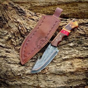 Hot Selling Handmade San-Mai Copper Damascus Steel Hunting <b>Knife</b> Personalized Fixed Blade <b>Knife</b> w/<b>Bone</b>, Wood <b>Handle</b> - Product Image 5