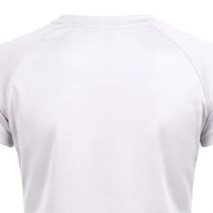 T-shirt blanc à manches courtes et col en V pour femme, basique, décontracté, coupe ajustée, uni, léger, haut de tous les jours, vêtements de mode féminine, été - Product Image 4