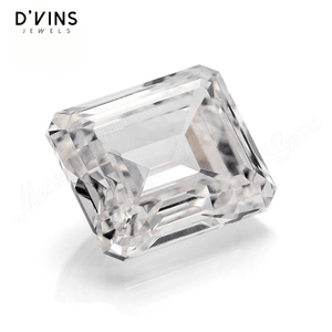 เพชรคุณภาพดีจาก D'vins Jewels เพชรเลี้ยงในห้องปฏิบัติการ ทรงเอเมอรัลด์ ขนาดกะทัดรัด น้ำหนักมาก สี D สำหรับทำเครื่องประดับ CVD - Product Image 2