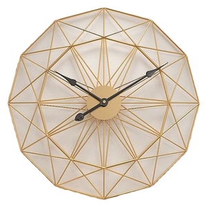Reloj de Pared de Hierro y Madera de Estilo Industrial Antiguo, Multicolor, con Movimiento Mecánico de Agujas y Patrón de Naturaleza Muerta para Sala de Estar - Product Image 3