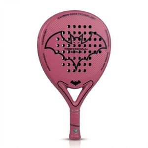 Raqueta de Pádel Rosa Ligera de Alta Calidad, Raqueta de Tenis de Pádel de Fibra de Carbono con Logotipo Personalizado - Product Image 1