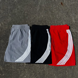 Pantalones Cortos Multicolor con Rayas Blancas, Ropa Casual Urbana, Ligeros, Transpirables y Cómodos, Moda de Verano para Hombre y Mujer - Product Image 4