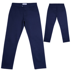 Pantalones Chinos Casuales para Hombre, Color Sólido, Corte Recto Ajustado, Cintura Media, Spandex/Algodón, Protección UV, Transpirables, Uso Diario, Sostenibles - Product Image 2