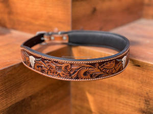 Collier de chien taillé à la main sculpture élégant matériau souple crâne collier pour animaux de compagnie Offre Spéciale vente en gros nouveau concepteur produit en vrac colliers de chien - Product Image 5