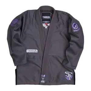 Traje de Kimono de Jiu Jitsu BJJ de Color Gris, el Mejor para Competencia de Taekwondo y Karate, Duradero y de Secado Rápido, Corte Regular, Marca Shoyorol - Product Image 1