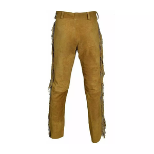 Pantalones de Cuero Genuino de Corte Regular, Modelo Más Reciente, Ropa Casual, Transpirable, Ligero, de Alta Calidad, Personalizado para Hombre, OEM - Product Image 3