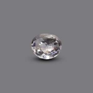 Synthetic 5A Oval White Zircon 4.55 Carat Loose Gemstone for Fine Jewelry - Product Image 2