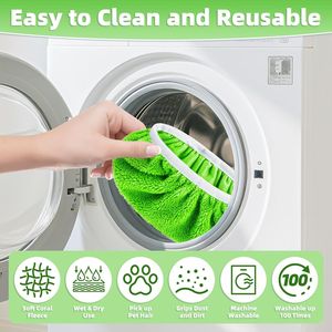 Machine Washable Microfiber Sweeping <b>Mop</b> Pads Reusable <b>Dry</b> and Wet Cloths for Swiffer Sweeper Compatible Refill <b>Mop</b> Pads - Product Image 4