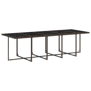 Conjunto de Comedor para Patio Grande de 14 Plazas, en Ratán Sintético Marrón - Product Image 6