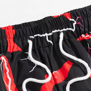 Shorts de course décontractés pour hommes, fabriqués professionnellement, en maille, séchage rapide, respirants, taille élastique, personnalisables, 100 % polyester - Product Image 4