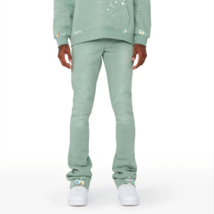 Nouvel ensemble de survêtement deux pièces imprimé délavé à l'acide pour homme – Collection Automne-Hiver – Léger, chaud et écologique – Tenue de sport et jogging - Product Image 6