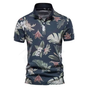 Polo à manches courtes pour homme avec logo brodé, design de marque, été, haut de gamme, 100% coton, t-shirt polo pour homme, séchage rapide - Product Image 1