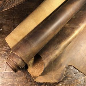 หนังวัวออร์แกนิค ISONZ Leather Zone แบบดึงขึ้น (Pull-Up) ลาย Crazy Horse สำหรับกระเป๋าถือ รองเท้า เข็มขัด เสื้อผ้า และกระเป๋าเดินทาง - Product Image 1