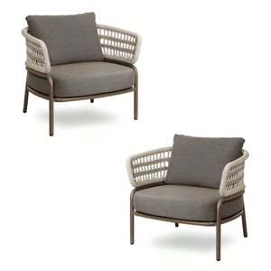 Garden and Living Room Furniture Sofa Chair Outdoor Sofa Set <b>Metal</b> <b>Bench</b> Seat Modern Rattan Aluminum Frame - Product Image 6