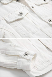 Spring Autumn New Men's Coated Stand Collar High Street <b>Denim</b> <b>Jacket</b> Trend Retro Casual Breathable Eco-Friendly 2026 OEM - Product Image 4