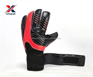 Custom Leather Goalkeeper Gloves Unisex Adult Performance Anti-Slip Full Finger Waterproof Adjustable Wrist <b>Strap</b> Protect - Product Image 3