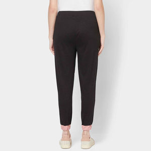 Pantalones de chándal acampanados de invierno para mujer, diseño propio, precio económico, cintura elástica, lona sólida, alta calidad, venta al por mayor - Product Image 2