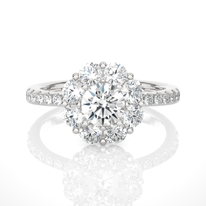 Anillo de Diamante Cultivado en Laboratorio de Corte Redondo de 1.65CT en Oro de 18K, Diseño de Lujo Personalizado, Joyería de Diamantes para Mujer - Product Image 3