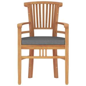 Set da pranzo con Patio in legno massello Teak da 5 pezzi per uso giardino - Product Image 5