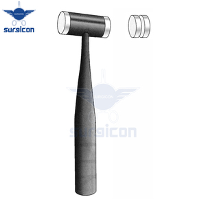 Deux capuchons en nylon remplaçables, poids 7 oz avec tête de 4 oz, ensemble de composants de remplacement pour marteau chirurgical, capuchons en nylon remplaçables - Product Image 6