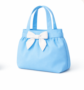Bolsa de lona de algodón con logotipo personalizado en oferta, tamaño pequeño, mini, azul, para bebé, para exteriores, reciclada, para compras. - Product Image 2