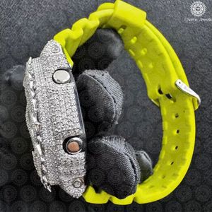 Montre de luxe Charm Jewells en acier inoxydable, cadran analogique 40 mm, verre laminé, lumineuse, bracelet en acier inoxydable, mécanique, carrée pour homme - Product Image 4