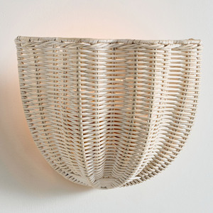 Rattan <b>wall</b> decor light best selling natural fiber lampshade <b>sconce</b> wholesale lighting <b>sconces</b> - Product Image 3