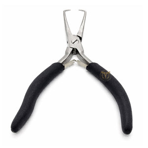 Kit d'outils pour extensions capillaires, poignée noire, pinces de retrait d'extensions en acier inoxydable avec aiguille crochet pour micro-anneaux - Product Image 5