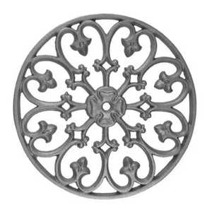 Modern Chrome Metal Grid Trivet Round Wire Pot Stand High Shine Heat Resistant <b>Table</b> <b>Protector</b> Heavy Duty Kitchen Hot <b>Pad</b> Tool - Product Image 1