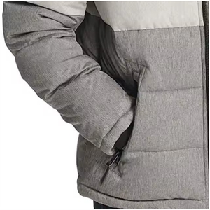 Unisex <b>Winter</b> Puffer <b>Jackets</b> Stand Detachable Hood Custom Logo Nylon Shell Thick Warm <b>Waterproof</b> Reversible Outdoor <b>Jackets</b> - Product Image 3